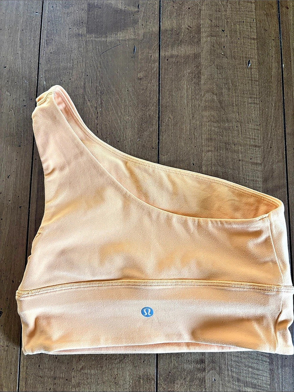 lululemon Align Asymmetrical Bra One-Shoulder Orange Size 4